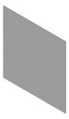 3D Shaded Image of Cladding Aluminium Alumatex ChannelGapBoard Horizontal 150 DarkNaturalConcrete Material