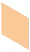 3D Shaded Image of Cladding Aluminium Alumatex ChannelGapBoard Horizontal 150 Hinoki Material