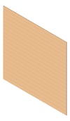 3D Shaded Image of Cladding Aluminium Alumatex ChannelGapBoard Horizontal 150 NordicOak Material