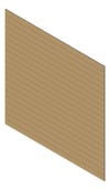 3D Presentation Image of Cladding Aluminium Alumatex ChannelGapBoard Horizontal 150 Paperbark Material