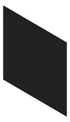 3D Shaded Image of Cladding Aluminium Alumatex ChannelGapBoard Horizontal 90 Black Material