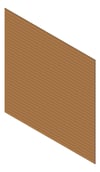 3D Presentation Image of Cladding Aluminium Alumatex ChannelGapBoard Horizontal 90 Iroko Material