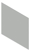 3D Shaded Image of Cladding Aluminium Alumatex ChannelGapBoard Horizontal 90 Silver Material