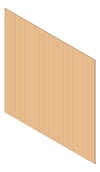 3D Shaded Image of Cladding Aluminium Alumatex ChannelGapBoard Vertical 150 NordicOak Material