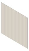 3D Shaded Image of Cladding Aluminium Alumatex ChannelGapBoard Vertical 150 WhiteStone Material