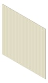 3D Shaded Image of Cladding Aluminium Alumatex ChannelGapBoard Vertical 90 CoastalCedar Material