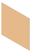 3D Shaded Image of Cladding Aluminium Alumatex ChannelGapBoard Vertical 90 NordicOak Material
