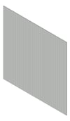 3D Shaded Image of Cladding Aluminium Alumatex ChannelGapBoard Vertical 90 Silver Material