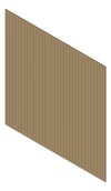 3D Presentation Image of Cladding Aluminium Alumatex ChannelLargeGapBoard Vertical 90 Dune Material