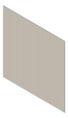 3D Shaded Image of Cladding Aluminium Alumatex ChannelLargeGapBoard Vertical 90 Dune Material