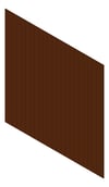 3D Shaded Image of Cladding Aluminium Alumatex ChannelLargeGapBoard Vertical 90 EnglishChestnut Material