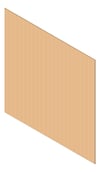 3D Shaded Image of Cladding Aluminium Alumatex ChannelLargeGapBoard Vertical 90 NordicOak Material