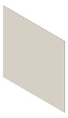3D Shaded Image of Cladding Aluminium Alumatex ChannelLargeGapBoard Vertical 90 WhiteStone Material