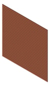 3D Presentation Image of Cladding Aluminium Alumatex ShiplapFullBoard BushCherry Material
