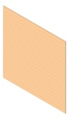 3D Shaded Image of Cladding Aluminium Alumatex ShiplapFullBoard Hinoki Material
