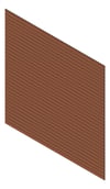 3D Presentation Image of Cladding Aluminium Alumatex ShiplapFullBoard RedWood Material