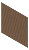 3D Presentation Image of Cladding Aluminium Alumatex ShiplapFullBoard TeakBrown Material