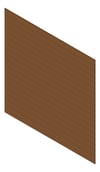 3D Shaded Image of Cladding Aluminium Alumatex ShiplapSmallGrooveBoard Horizontal 150 Chestnut Material