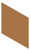 3D Presentation Image of Cladding Aluminium Alumatex ShiplapSmallGrooveBoard Horizontal 150 Iroko Material