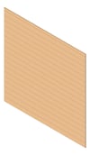 3D Shaded Image of Cladding Aluminium Alumatex ShiplapSmallGrooveBoard Horizontal 150 NordicOak Material