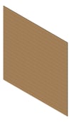 3D Presentation Image of Cladding Aluminium Alumatex ShiplapSmallGrooveBoard Horizontal 150 Sycamore Material