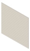 3D Shaded Image of Cladding Aluminium Alumatex ShiplapSmallGrooveBoard Horizontal 150 WhiteStone Material