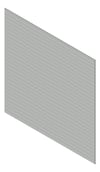 3D Shaded Image of Cladding Aluminium Alumatex ShiplapSmallGrooveBoard Horizontal 90 Silver Material