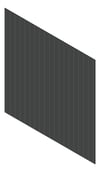 3D Shaded Image of Cladding Aluminium Alumatex ShiplapSmallGrooveBoard Vertical 150 Bass Material