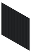 3D Shaded Image of Cladding Aluminium Alumatex ShiplapSmallGrooveBoard Vertical 150 Black Material