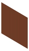 3D Shaded Image of Cladding Aluminium Alumatex ShiplapSmallGrooveBoard Vertical 150 BushCherry Material
