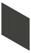 3D Shaded Image of Cladding Aluminium Alumatex ShiplapSmallGrooveBoard Vertical 150 CinderAsh Material