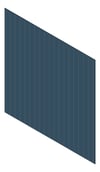 3D Shaded Image of Cladding Aluminium Alumatex ShiplapSmallGrooveBoard Vertical 150 DeepOcean Material