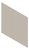3D Shaded Image of Cladding Aluminium Alumatex ShiplapSmallGrooveBoard Vertical 150 Dune Material