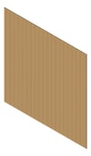 3D Presentation Image of Cladding Aluminium Alumatex ShiplapSmallGrooveBoard Vertical 150 Hinoki Material