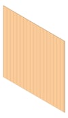 3D Shaded Image of Cladding Aluminium Alumatex ShiplapSmallGrooveBoard Vertical 150 Hinoki Material