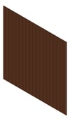 3D Shaded Image of Cladding Aluminium Alumatex ShiplapSmallGrooveBoard Vertical 150 PacificTeak Material
