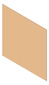 3D Shaded Image of Cladding Aluminium Alumatex ShiplapSmallGrooveBoard Vertical 90 NordicOak Material