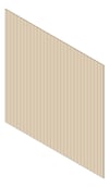 3D Shaded Image of Cladding Aluminium Alumatex ShiplapSmallGrooveBoard Vertical 90 Paperbark Material