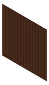 3D Shaded Image of Cladding Aluminium Alumatex ShiplapSmallGrooveBoard Vertical 90 TeakBrown Material