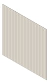 3D Shaded Image of Cladding Aluminium Alumatex ShiplapSmallGrooveBoard Vertical 90 WhiteStone Material
