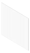 3D Shaded Image of Cladding Aluminium Alumatex ShiplapSmallGrooveBoard Vertical 90 White Material