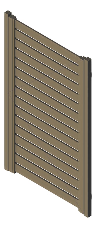 Gate Aluminium Alumatex DIY Slat 90