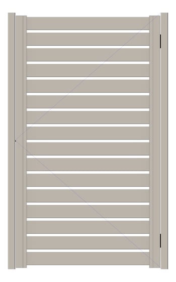 Front Image of Gate Aluminium Alumatex DIY Slat 90
