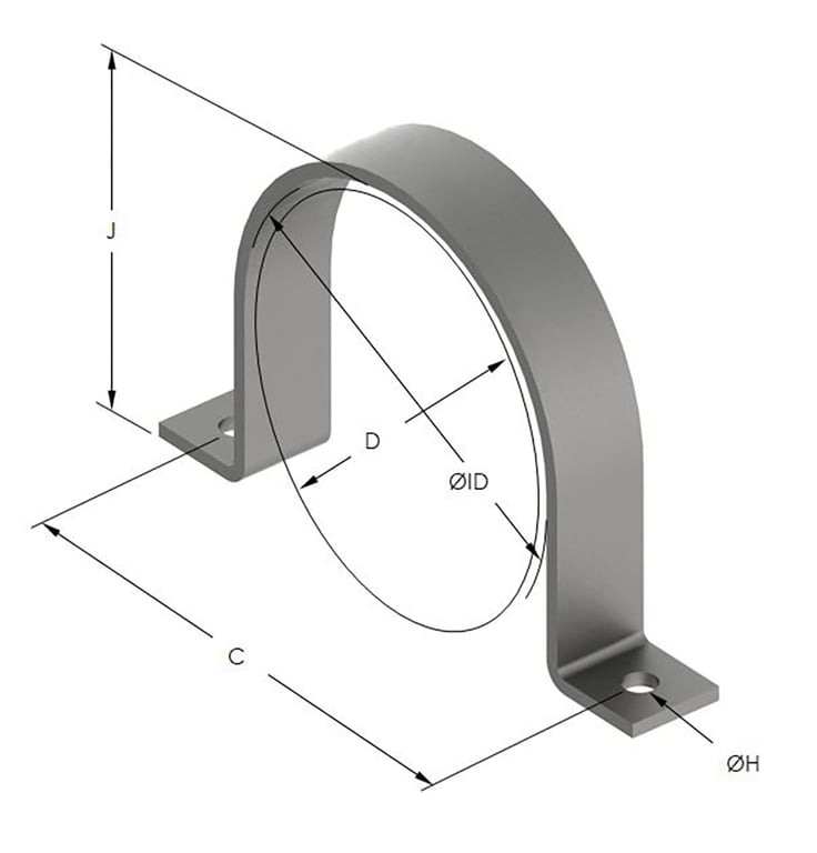1AG420.png Image of Pipe Saddle Guide Anchorage Rigid Pipe Guide AG420