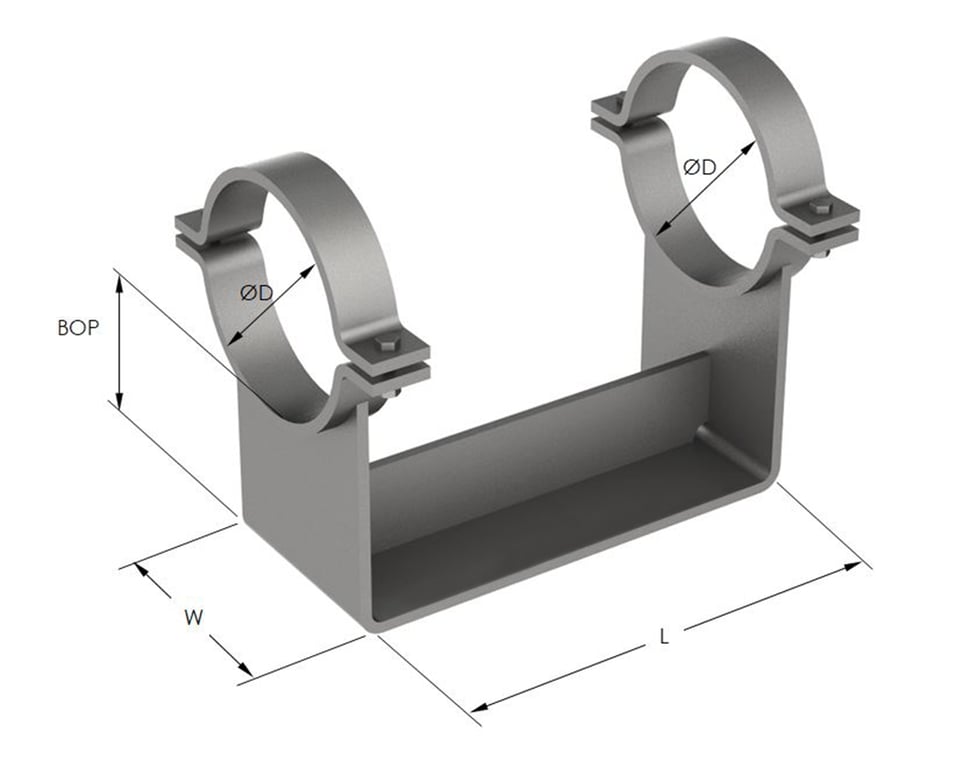 1AG570.png Image of Pipe Shoe Rigid Anchorage Compact Double AG570