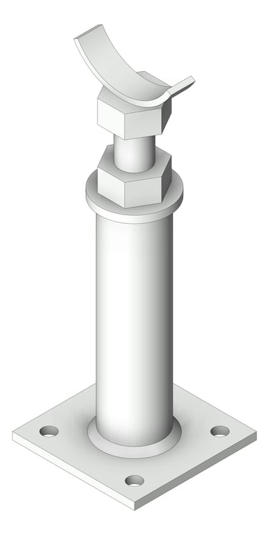 Navigate to Pipe Support Height Adjustable Anchorage Cradle Mount AG630