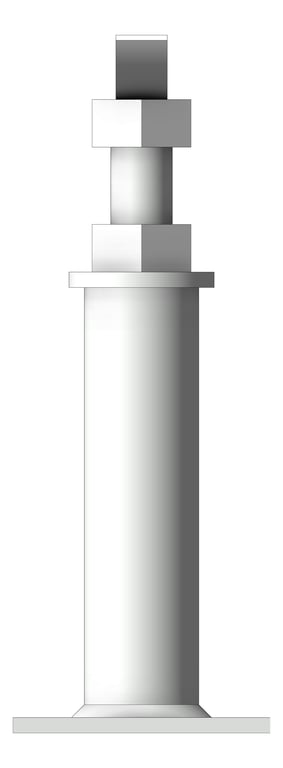 Left Image of Pipe Support Height Adjustable Anchorage Cradle Mount AG630