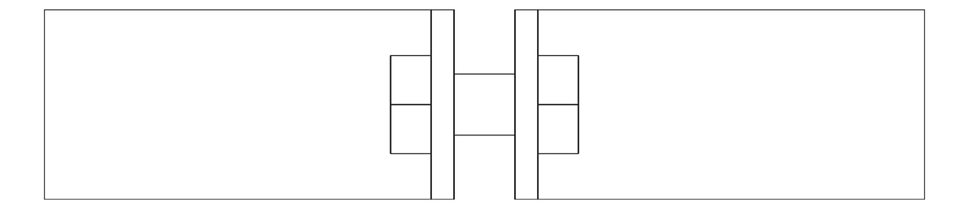 Plan Image of Pipe Hanger Rigid Pipe Clamp Anchorage Light Duty 3 Bolt AG150
