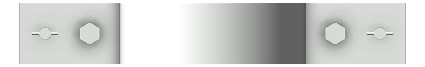 Front Image of Pipe Hanger Rigid Pipe Clamp Anchorage Low Temp Riser Pipe Support AG220