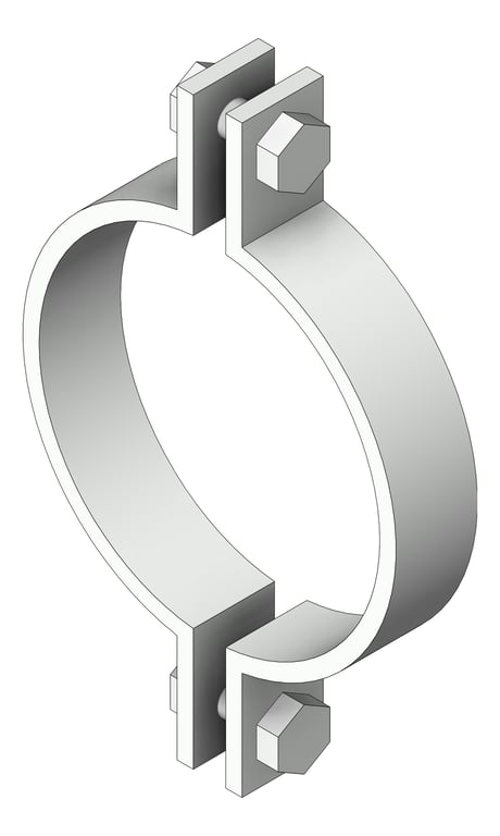Pipe Hanger Rigid DICL Pipe Clamp Anchorage Medium Duty 2 Bolt AG110